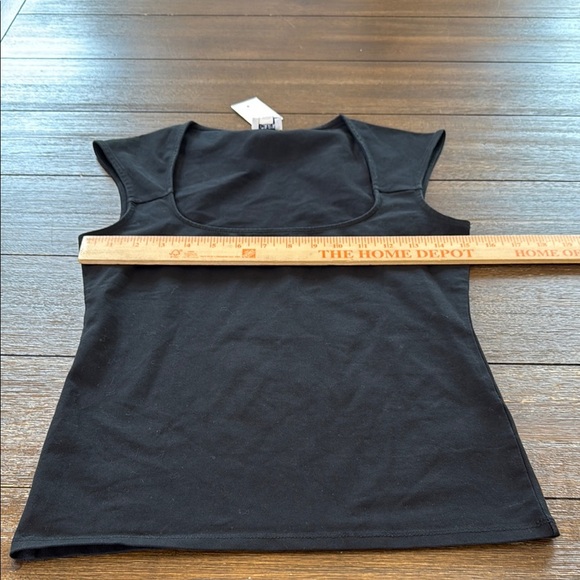 J. Crew Cap-sleeve stretch cotton-blend squareneck tank top Size Small - Picture 6 of 10